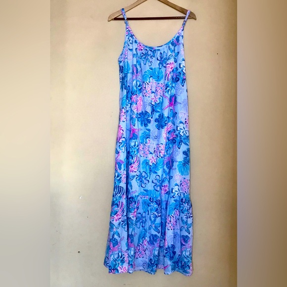 LILLY PULITZER Amerie Linen Midi Dress - Picture 6 of 13